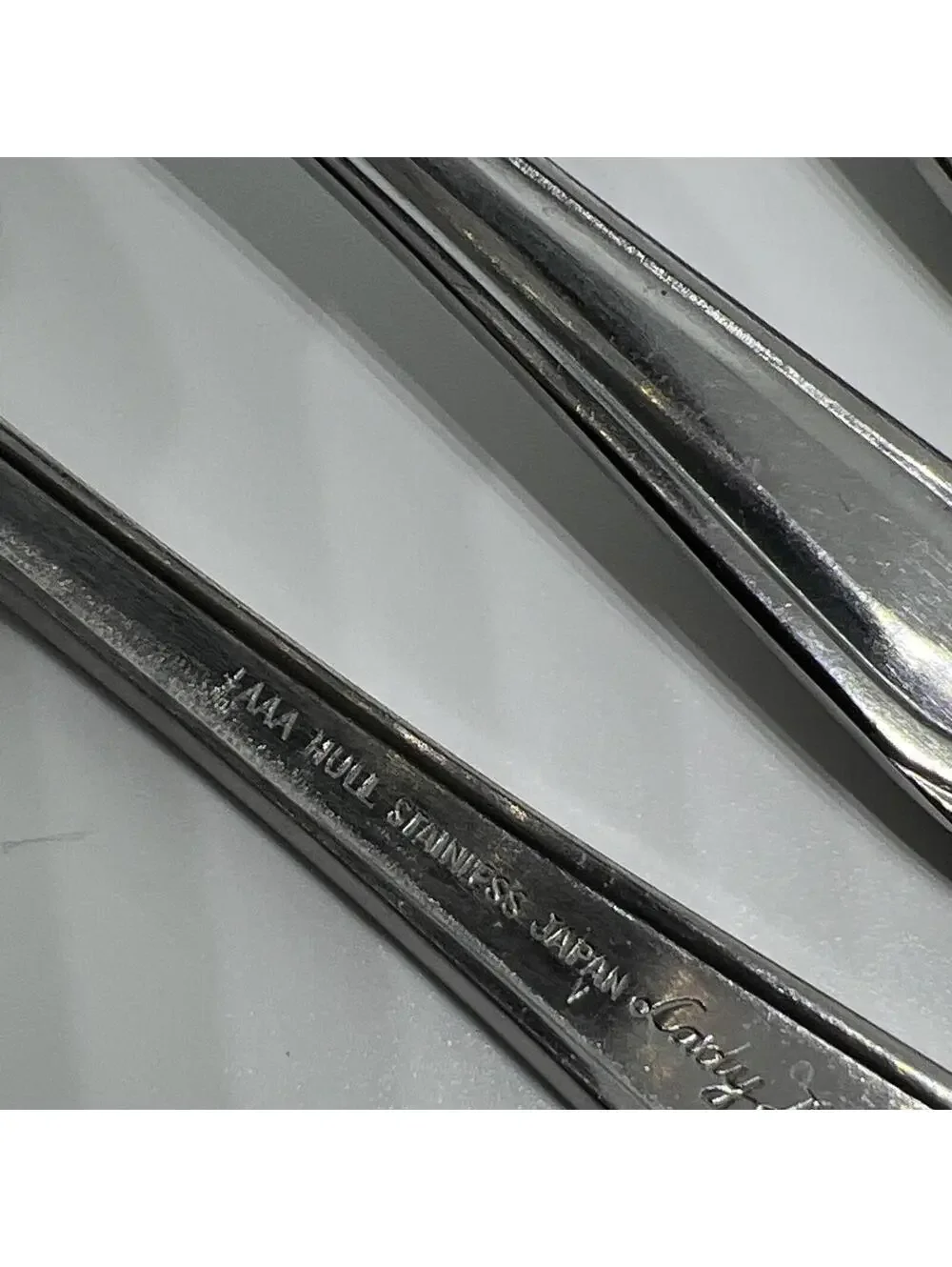 Hull Stainless Steel Lady Dauphine Salad Forks Set of  8